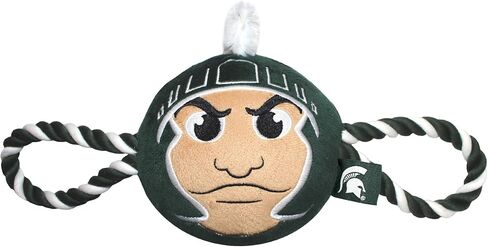 Pets First NCAA Ohio Buckeyes Nylon Mascot Dog Toy with Tough Dog Ropes & Inner Squeaker in Bright Team Colors in Saudi Arabia