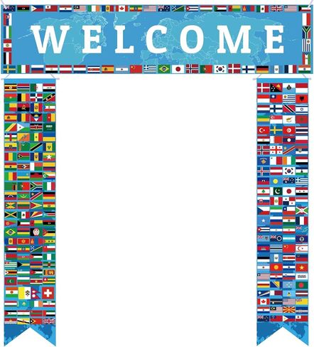 3pcs أكثر من 200 لافتة العلم الدولي 71 بوصة في الفصل الدراسي ترحيب براية البلاد علم العلم العلم البونتينج شرفة لافتة للأحداث الرياضية لوازم حفلة عيد ميلاد كرة القدم (الأزرق) in Kuwait