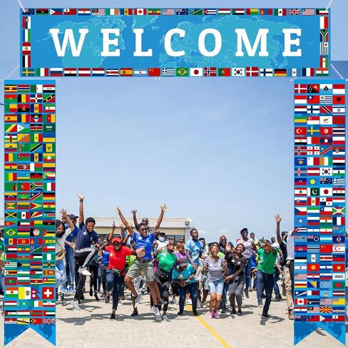 3pcs أكثر من 200 لافتة العلم الدولي 71 بوصة في الفصل الدراسي ترحيب براية البلاد علم العلم العلم البونتينج شرفة لافتة للأحداث الرياضية لوازم حفلة عيد ميلاد كرة القدم (الأزرق) in Kuwait