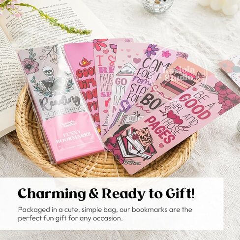 10 عبوات من الإشارات المرجعية الرومانسية، إشارة مرجعية للقصص الخيالية الحارة مع شرابات، إشارات مرجعية مضحكة للنساء والرجال، محبي الكتب، علامات الصفحات للطلاب والمدرسين الذين يقرؤون، هدية قارئ الرومانسية مصنوعة يدويًا in Kuwait