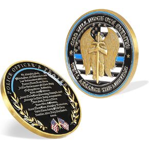 US Saint Michael Police Prayer Challenge Coin State Trooper Gifts