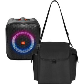 Carrying Travel Case for JBL Partybox Encore Case Protective Speaker Storage Bag Compatible with JBL Partybox Encore essential Portable Party Speaker Cover w/Shoulder Strap (Black)