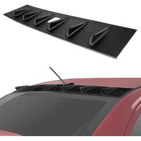 cciyu Black ABS Rear Stylish Trunk Spoiler Wing Accessories for 2008-2017 for Mitsubishi Lancer