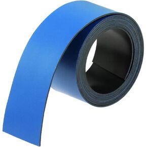 uxcell Dry Erase Magnetic Strip 1 Inch x 3.3 Feet Magnetical Sheet Labels Stickers Writable Blue for Whiteboards Refrigerator and Crafts