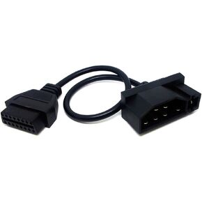 CBK 7 Pin Male OBD1 to OBD2 OBDII 16 Pin Diagnostic Adapter Cable for Ford EFI