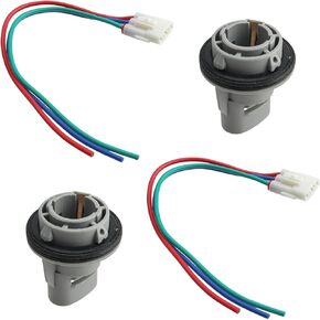 Carbhub Front Turn Signal Light Socket Connector Harness W/ 3-Wire Kit Fit for Honda Civic Acura Accord CRV Replace X33302-SR3-A01, 33302-SR3-A01, 33302-ST7-A1