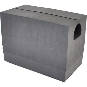 7" Extra Tall Canoe Block Single, Black (069300)