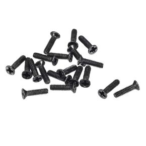 uxcell M2 x 12mm Phillips Screw Fastener Black for Laptop PC TV Fan Switch 150pcs
