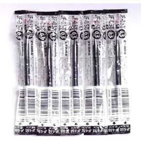 ZEBRA Gel Ink Pen Refill, 0.5mm, Black, 5/Pack (Japan Import)