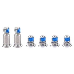 Replacement 6pcs/Set Bottom case Screws + 1pcs 5 Point Pentalobe Screwdriver for MacBook Retina 13'' A1706 (EMC 3071) (EMC 3163) with Touch Bar, A1989 EMC(3214) MR9Q2LL/A, A2251 MWP42LL/A 2018 (Gray)