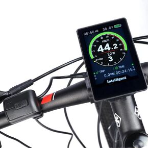 Electric Bike Display, Waterproof Mountain Bike Color Meter 860C Tempered Glass Electric Scooter Display Meter for Electric Bike Modification Accessories Riding