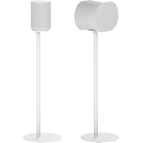 ynVISION.DESIGN Fixed Height Floor Stand Compatible with SONOS Era 100 and Era 300 - White 2 Pack (Pair)