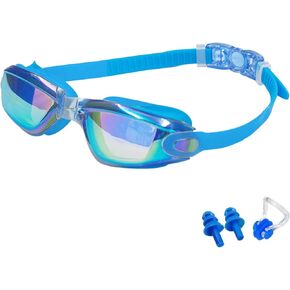 Kids Goggles for Swimming 2 Pack - Waterproof Fog Anti-UV Youth Swimming Goggles For Children Boys and Girls in Saudi Arabia