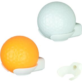 Golf Ball Wall Mount Display (4 Pack) | Wall Holder Brackets for Single Golf Balls | Great for Collectible Balls & Hole in One Balls | Golf Decor & Storage
