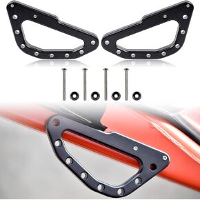 SAUTVS Roll Bar Grab Handles for Can-Am Maverick X3 XDS XRS XMR XRC Turbo RR 2017-2024, X3 Heavy Duty Billet Aluminum Roll Cage Handles Accessories