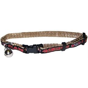 Pets First COLLAR for CATS - NFL SAN FRANCISCO 49ERS CAT COLLAR. - Strong & Adjustable FOOTBALL Cat Collars with Metal Jingle Bell