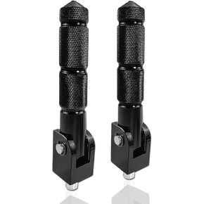 8MM Motorcycle Foot Pegs 2PCS Folding 90 Degree Fixed Footpegs Passenger Pedals for Bicycles Electric Bikes ATV Compatible with Honda Yamaha Suzuki Kawasaki Ducati