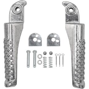 Mini Bike Foot Pegs Foot Pedal Kit for Coleman CT200U Trail 200 CT200U-EX BT200X Massimo MB200 Axis M200 CT100U Trail 100 CC100X 196cc 212cc 6.5hp Foot Rest Bracket Parts Black