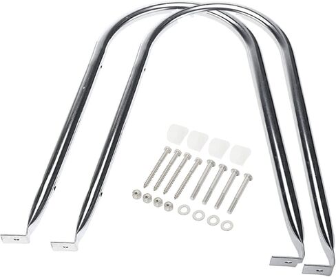 YaeMarine 3 Steps Boat Inboard Swim Ladder, Under Platform Boat Ladder, Inboard Transom Ladder, Under Mount Telescopic Ladder, Inboard Platform Ladder with Stainless Bracket White in Saudi Arabia