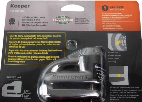 Kryptonite Keeper 5-S2 Disc Lock - Chrome in Kuwait