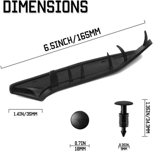 قطع نهاية مطاطية للممسحة من BASIKER L1r1 مع دبابيس الاحتفاظ لـ 2004-2008 Ford F-150 و2006-2008 Lincoln Mark Lt in Kuwait