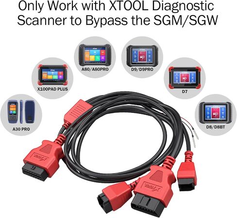 XTOOL12+8 Cable Adapter for FCA Chrysler, Work with XTOOL X100 PAD PLUS/PADS/IP616/IP819/IK618/D7/D7S/D7W/D8/D8S/D8BT/D8W/D9/D9S/D9 PRO/D9S PRO/X100 PAD3/MAX in Saudi Arabia