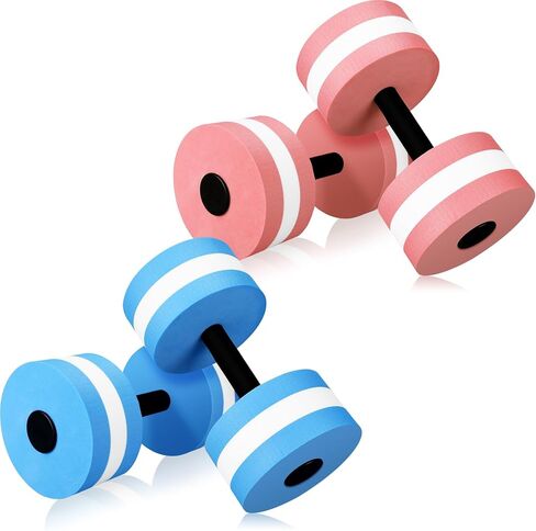 4 قطع من دمبل التمارين المائية لحمام السباحة، مجموعة دمبل من إسفنج إيفا لحمام السباحة، دمبل مقاومة للتمارين الرياضية المائية، معدات اللياقة البدنية in Kuwait