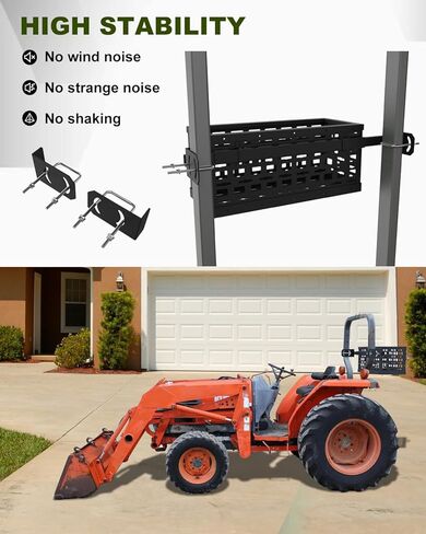 صندوق/صينية أدوات جرار ملائمة عالميًا مع حامل أدوات متعدد الوظائف للخدمة الشاقة مقاس 24x10x10 بوصة/حامل أدوات رف مناسب لجرارات John Deere/Kubota in Kuwait
