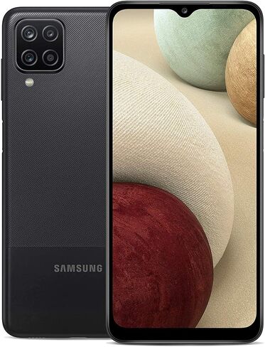 Samsung Galaxy A12، هاتف ذكي غير مقفل، هاتف خلوي يعمل بنظام Android، نظام متعدد الكاميرات، تخزين قابل للتوسيع، إصدار الولايات المتحدة، 32 جيجابايت، أسود (متجدد) in Saudi Arabia