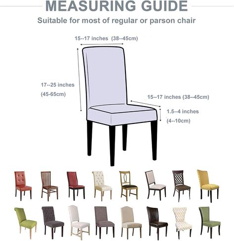 4 Pack Dining Room Chair Covers, Yellow Stretch Parsons Dining Chair Slipcovers Set of 4 High Back Armless Kitchen Chair Cover Washable Forros para Sillas De Comedor in Saudi Arabia