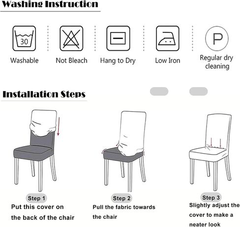 4 Pack Dining Room Chair Covers, Yellow Stretch Parsons Dining Chair Slipcovers Set of 4 High Back Armless Kitchen Chair Cover Washable Forros para Sillas De Comedor in Saudi Arabia