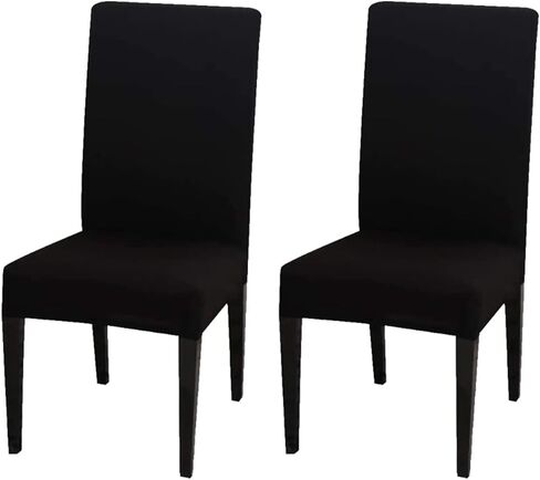 4 Pack Dining Room Chair Covers, Yellow Stretch Parsons Dining Chair Slipcovers Set of 4 High Back Armless Kitchen Chair Cover Washable Forros para Sillas De Comedor in Saudi Arabia