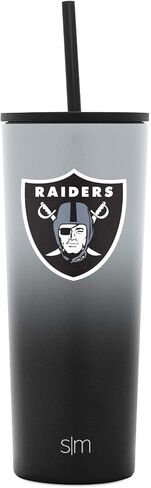 Simple Modern Officially Licensed NFL Tumbler with Straw and Flip Lid Insulated Stainless Steel Ombre Travel Mug | Classic Collection | 24oz in Saudi Arabia
