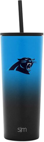 Simple Modern Officially Licensed NFL Tumbler with Straw and Flip Lid Insulated Stainless Steel Ombre Travel Mug | Classic Collection | 24oz in Saudi Arabia