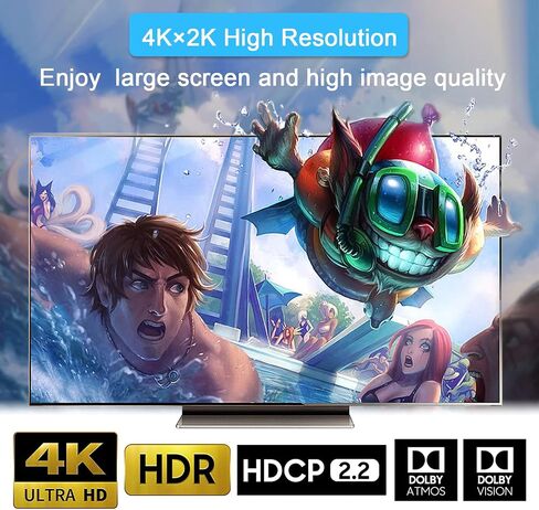 HDMI Splitter 1 in 2 Out for Dual Monitors, 4K HDMI Splitter Ver1.4 Supports 4K@30Hz 3D Full HD 1080P Compatible for PS4 PS3 Blu-Ray Player Fire Stick Roku HDTV (1 Source onto 2 Displays) in Saudi Arabia
