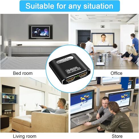 HDMI Splitter 1 in 2 Out for Dual Monitors, 4K HDMI Splitter Ver1.4 Supports 4K@30Hz 3D Full HD 1080P Compatible for PS4 PS3 Blu-Ray Player Fire Stick Roku HDTV (1 Source onto 2 Displays) in Saudi Arabia