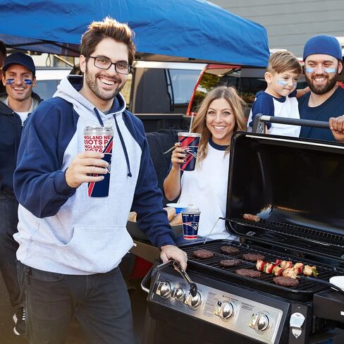 كأس ريكو إندستريز NFL لكرة القدم اللامع بوزن 24oz من الأكريليك اللامع مع غطاء مفصلي، كوب مزدوج الجدار مرخص رسميًا مع قش in Saudi Arabia