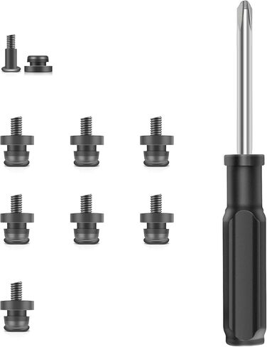 8 x Screws Isolation Mounting Guide Screws with Grommets + Phillips Screwdriver Designed for 2.5"Hard Drive Solid State Drive,M3X6,10mm,Black,Philips Head in Saudi Arabia