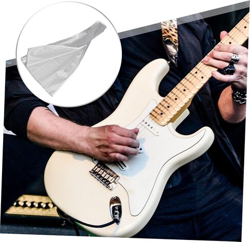 Milisten 2pcs guitar cover guitar shell case guitar stand cover Bass Cover guitar cover for stand guitar gig bag bass guitar Bass Protector Silver coated cloth - bracket cover in Saudi Arabia