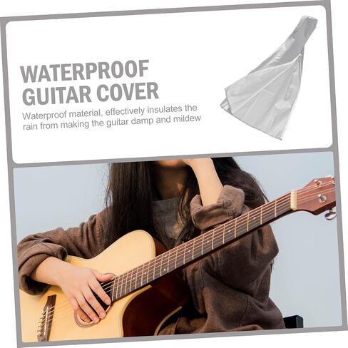 Milisten 2pcs guitar cover guitar shell case guitar stand cover Bass Cover guitar cover for stand guitar gig bag bass guitar Bass Protector Silver coated cloth - bracket cover in Saudi Arabia