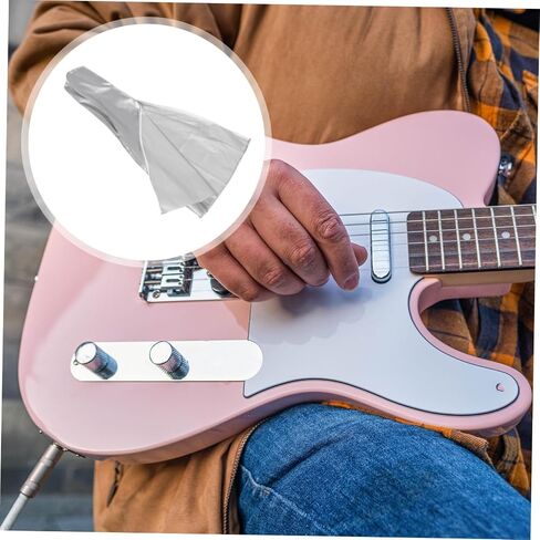Milisten 2pcs guitar cover guitar shell case guitar stand cover Bass Cover guitar cover for stand guitar gig bag bass guitar Bass Protector Silver coated cloth - bracket cover in Saudi Arabia