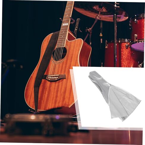Milisten 2pcs guitar cover guitar shell case guitar stand cover Bass Cover guitar cover for stand guitar gig bag bass guitar Bass Protector Silver coated cloth - bracket cover in Saudi Arabia
