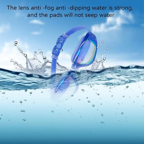 Kids Goggles for Swimming 2 Pack - Waterproof Fog Anti-UV Youth Swimming Goggles For Children Boys and Girls in Saudi Arabia