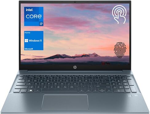 كمبيوتر محمول HP Pavilion، شاشة لمس FHD مقاس 15.6 بوصة، معالج Intel Core i7-1355U من الجيل الثالث عشر، ذاكرة الوصول العشوائي 32 جيجابايت، 1 تيرابايت PCIe SSD، كاميرا ويب، قارئ بصمات الأصابع، لوحة مفاتيح بإضاءة خلفية، Wi-Fi 6، Windows 11 Home، أزرق in Saudi Arabia