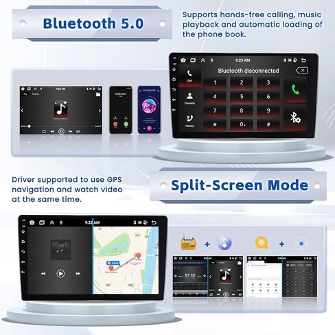 4+64G 8 Cores Android 13 Stereo for Jeep Compass Patriot Radio 2010-2016, 10.1 Inch HD Touchsceen with Wireless CarPlay Android Auto GPS WiFi Backup Camera Mirror Link BT Mic FM RDS in Kuwait