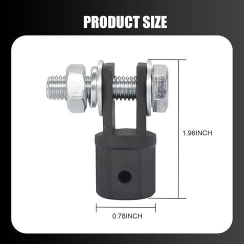 1 PC 1/2In Car Scissor Jack Adapter Replacement, Waterproof Durable Metal Vehicle Lug Drive Wrench Tool Accessories, Universal Automotive Repair Accessories for Jack RV Trailer (Black) in Saudi Arabia
