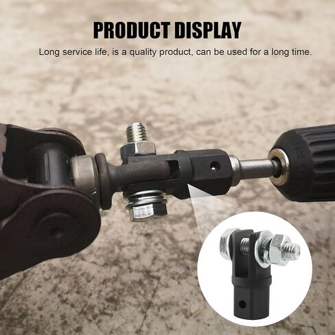 1 PC 1/2In Car Scissor Jack Adapter Replacement, Waterproof Durable Metal Vehicle Lug Drive Wrench Tool Accessories, Universal Automotive Repair Accessories for Jack RV Trailer (Black) in Saudi Arabia