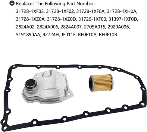 طقم حشية وعاء الزيت لمرشح ناقل الحركة يحل محل 31728-1XF03 31728-1XF02 31728-1XF0A متوافق مع نيسان ألتيما جوك NV200 روج سنترا ميتسوبيشي لانسر أوتلاندر دودج كاليبر كومباس باتريوت in Kuwait