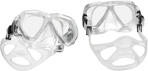 Phantom Aquatics Rapido Boutique Collection Mask Fin Snorkel Set, Panoramic View Snorkel Mask, Dry Snorkel Set with Snorkeling Gear Bag, White, S/M, US: 6/8 - EU: 38/41 in Saudi Arabia