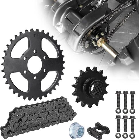 RUTU 530 Chain Sprocket Kit, 530 35T Rear Chain Sprocket, 530 15T Front Sprocket, 530 Chain 90 Links for GY6 150cc 200cc 250cc ATV UTV Go Kart Buggy TaoTao Chinese Quads in Saudi Arabia